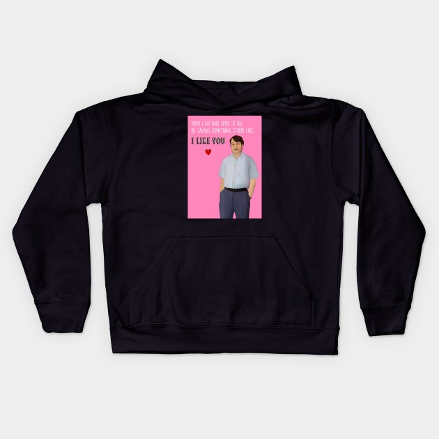 I Like You Mark C Kids Hoodie by Poppy and Mabel